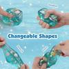 Ice Cube Squishy Toy, 2In Squeeze Stress Ball Relief Cubes For Adults, Soft Rubber Sensory Fidget Toy Cube For Anxious Stress R