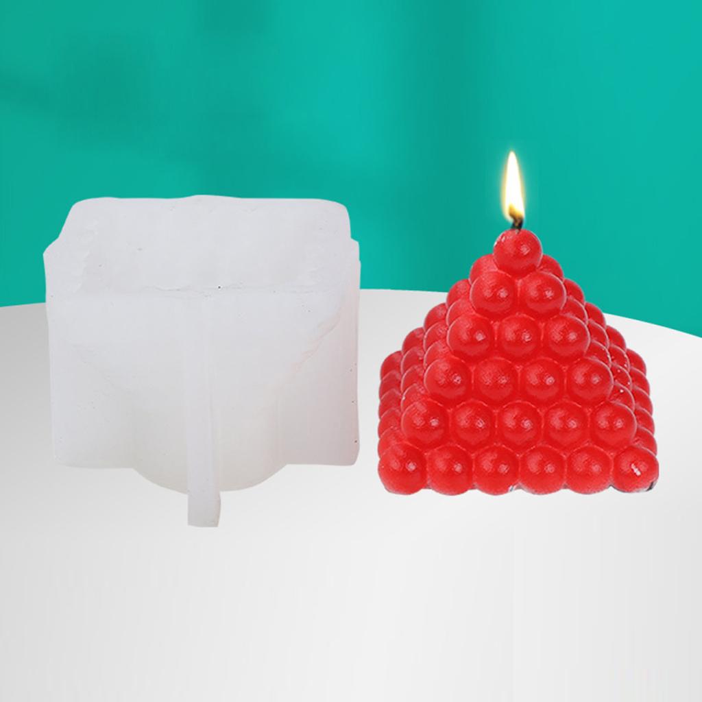 Buy Bubble Candle Mold Pyramid Silicone Mold for Making Candle Plaster