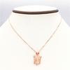 Color Gold Plated Rose Gold Turtle Pendant Simple Personality Purple Gold Fashion Necklace Unique