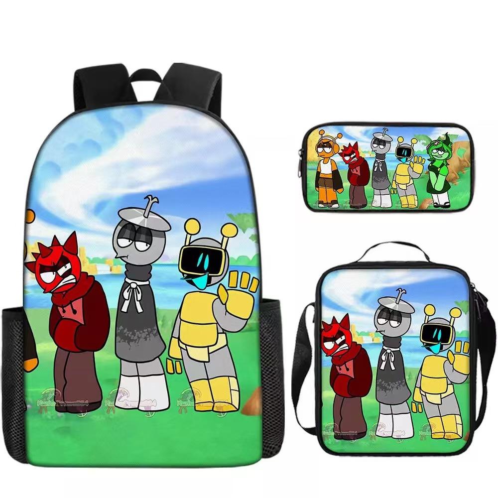 Rhythm Box Schoolbag Cartoon Animation Primary School Third or Fourth Grade Light Burden Reduction Primary and Secondary School Student Storage Bag