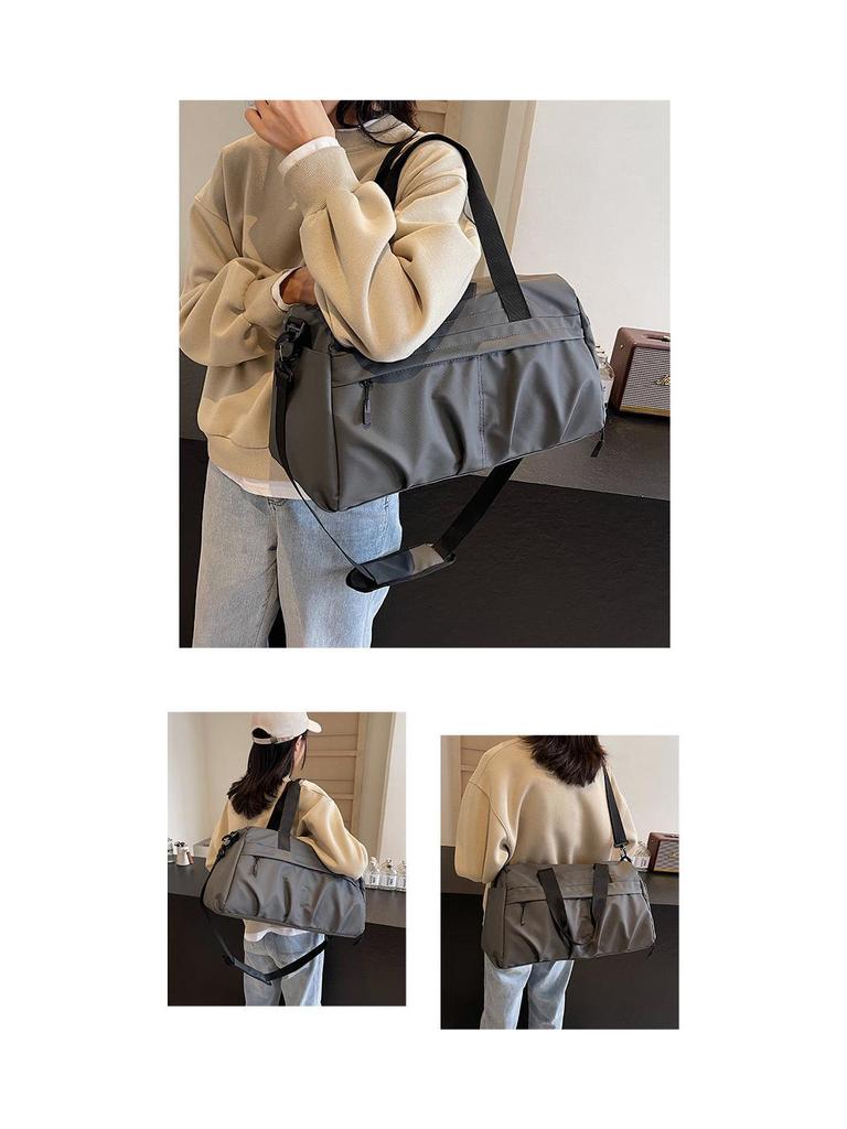 Reisetasche mit großem Fassungsvermögen, Nass-Trocken-Trennung, Schuhfach und Kofferbefestigung