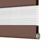 Double Roller Blind Brown 55x150 cm Fabric Width 50.9 cm Polyester