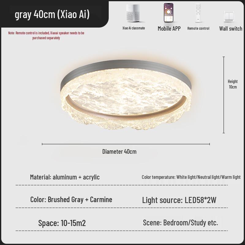 Xieduo 2025 Italian Light Luxury Ceiling Light for Eye Protection in Young Adult Bedrooms