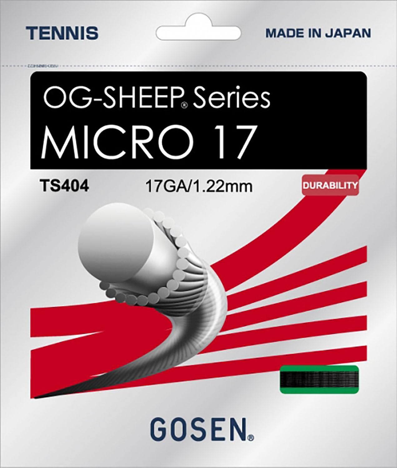 GOSEN MICRO 17 string tennis string TS404 чёрный