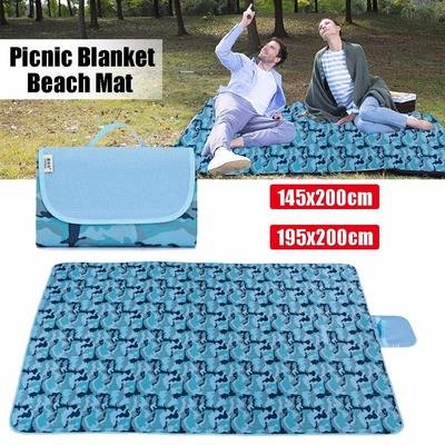 145x200/195x200cm Waterproof Foldable Beach Blanket Outdoor Portable Picnic Mat Widen Minimalism Camping Mat Beach Blanket