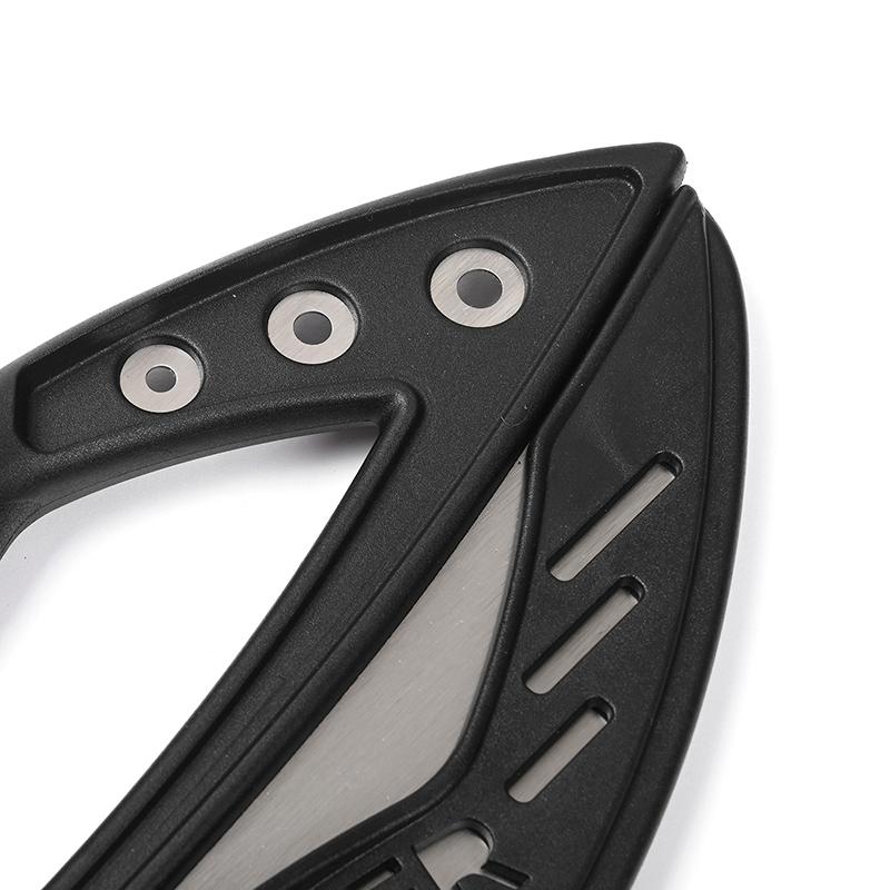 12'' Nerezový kráječ na pizzu Půlkruhový Velký Multifunkční Nůž na krájení pizzy s krytem čepele Kuchyňský pekařský nástroj