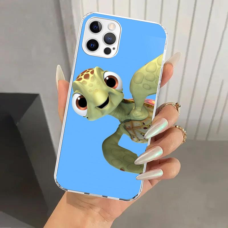 Cartoon Sea Turtle Tortoise Phone Case for Iphone 17 Air 16 15 Plus 14 13 Mini 12 11 Pro Max 16E 7 8 SE 2020 Soft Funda Print Sh