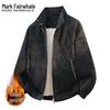 Mark Fairwhale Men's Autumn Winter Plush-Lined Casual Jacket
