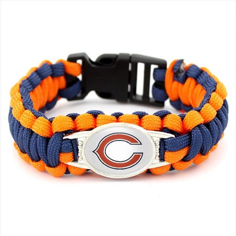 Handgeflochtenes NFL Paracord-Armband für Herren - 32 Teamoptionen für europäische & amerikanische Sportler