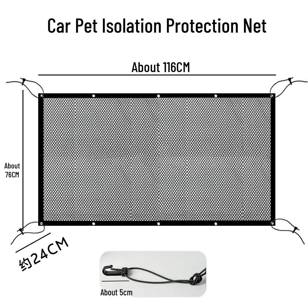 Pet Safety Net for Car: Rear Seat Anti-Scratch Barrier