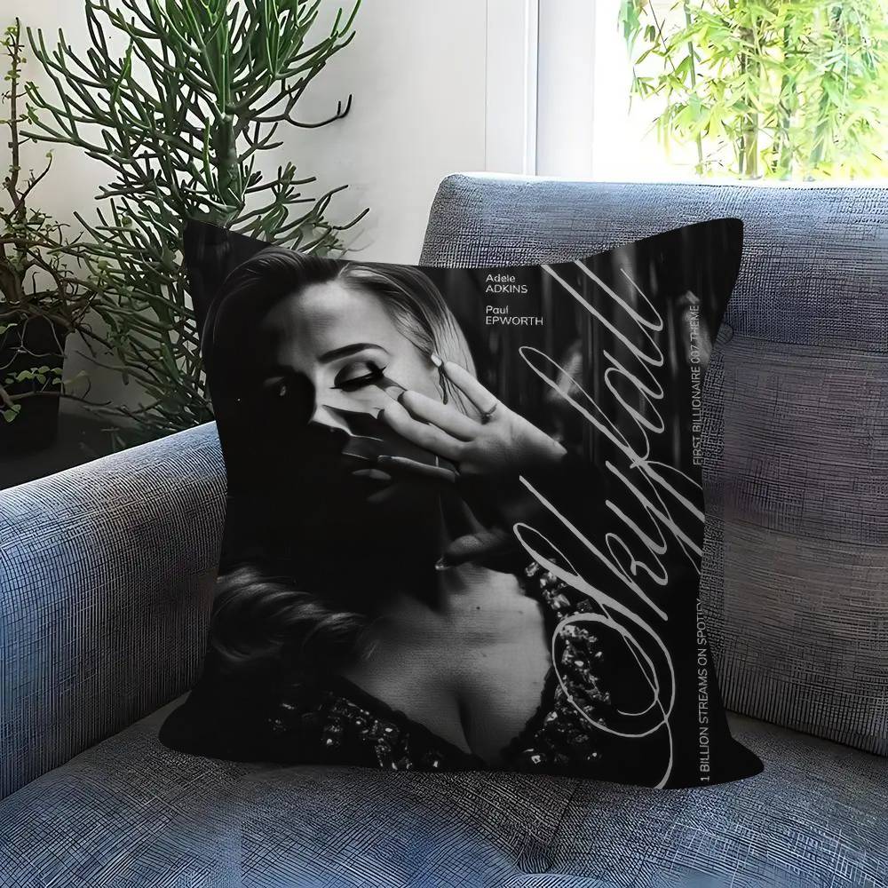 Singer Adele Black Personalized Pillow Dust Cover Bedroom Kids Party Decoration Pillowcase Birthday Children Gift