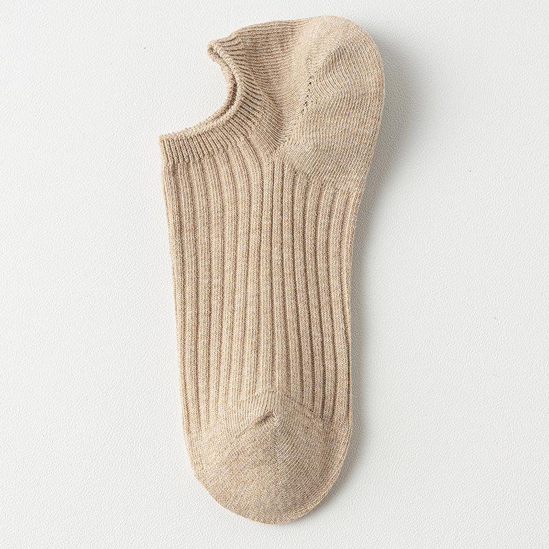 Women's Boat Socks, Short Spring and Autumn Style, Thin Cotton Socks, Shallow-mouthed Short Socks, Anti-slip, Non-dropping and Invisible Socks