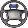 Leder-Lenkradhüllen Auto-Lenkradumwickelung Lenkradabdeckung zum Aufnähen Passend für BMW 3er 5er Serie E36 E46 318i 325i E39 E83 X5 E53,Blau