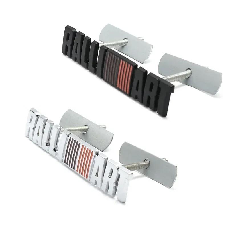 Pour Mitsubishi RALLIART ASX Triton Outlander Lancer Mirage Xpander Triton Métal 3D Badge de Calandre Avant de Voiture Autocollant de Coffre Arrière