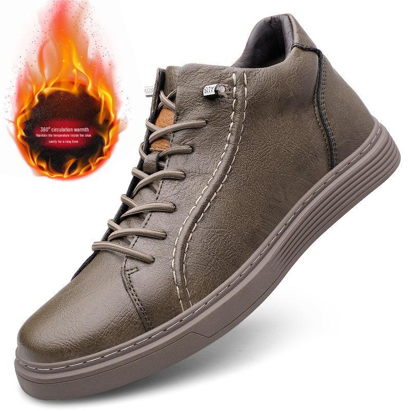 Invisible 6cm Height-Boost Men s British Style Casual Sneakers Size 41