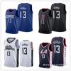 Embroidered NBA Clippers Jersey 13 George City Edition Basketball Uniform Men Women