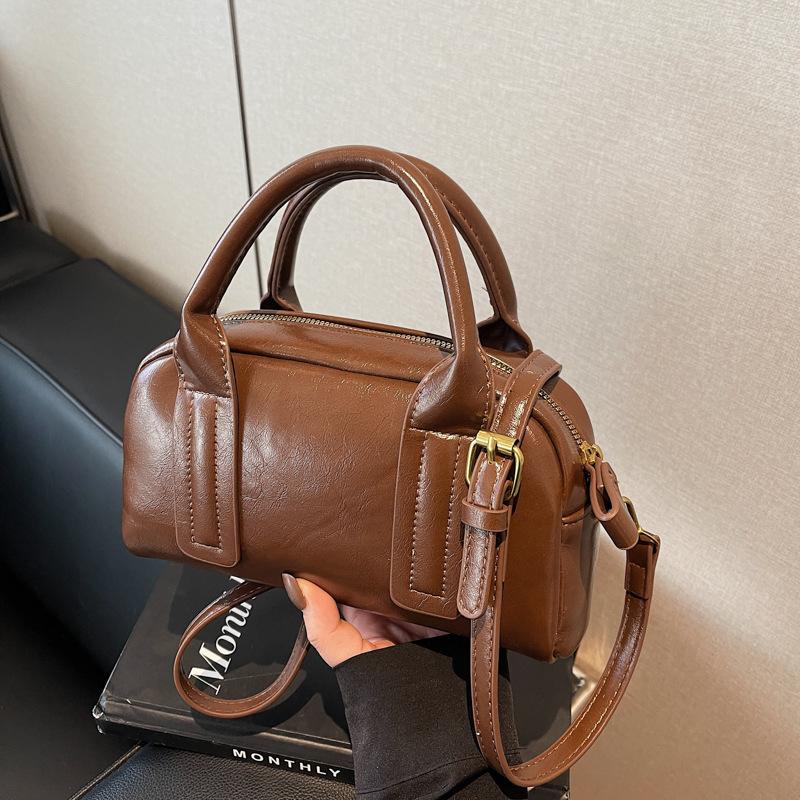 Handbag Women's New Shoulder Messenger Bag Solid Color Small Square Bag Women