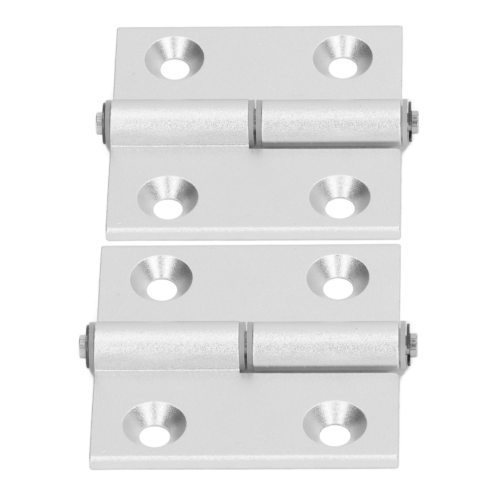 

2 Pcs Door Hinge Folding Flip Furniture Hinges Thickened Aluminum High Hardness Door Hardware with Resin Bushing