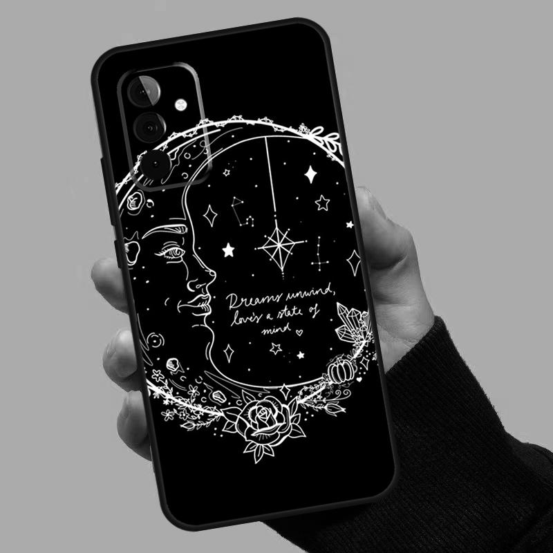 Tarot Moon Case For Samsung Galaxy A06 A16 A26 A36 A56 A53 A32 A52 A33 A13 A55 A35 A15 A14 A34 A54 A17