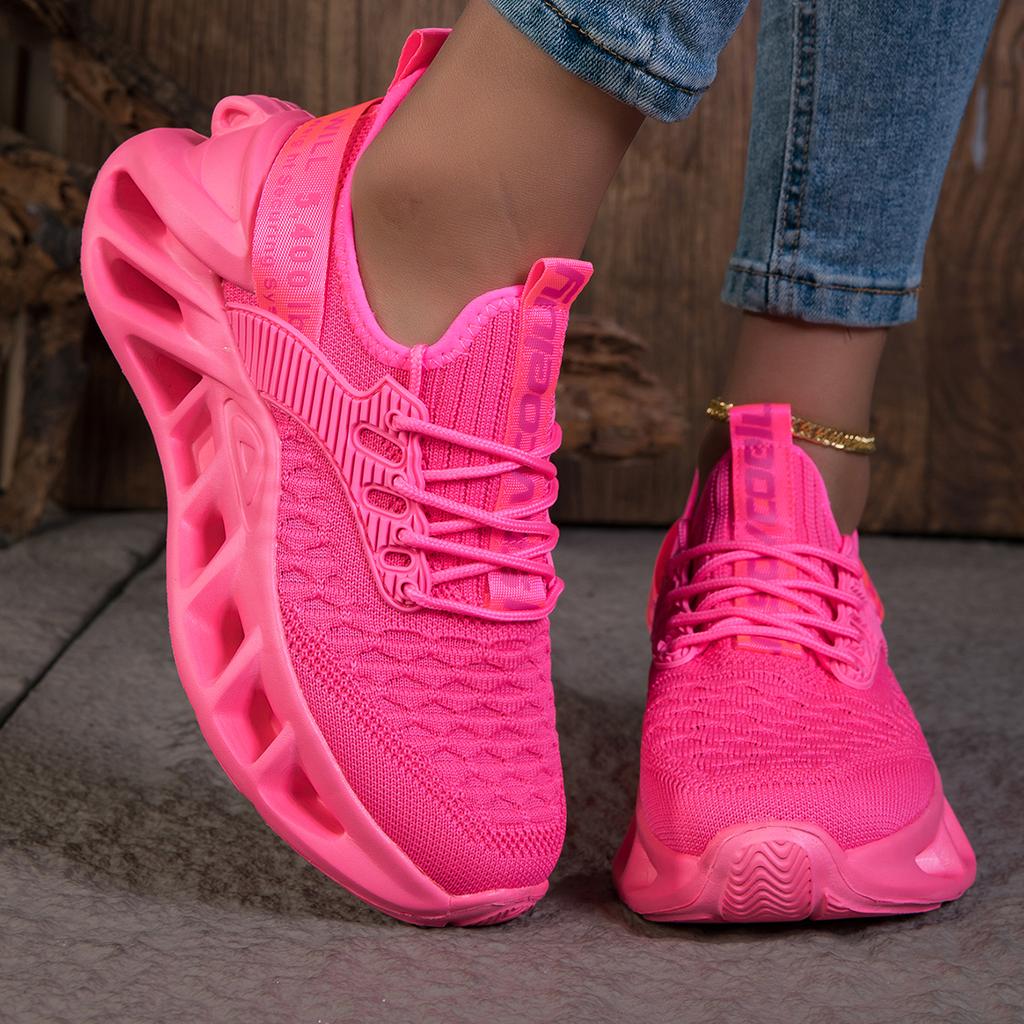 Damen Sneaker Modische Rote Blade Schuhe Herbst Neu EVA Weichsohle Laufschuhe Leicht Anti-Rutsch Sport Tennisschuhe