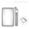 1Pc New Folding Square Hand-held Magnifying Glass USB Charging 10LED Third-gear Light with Power Display Touch Switch