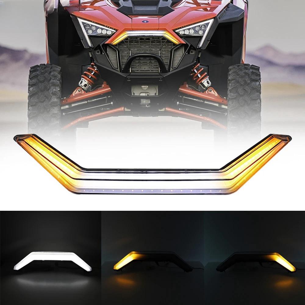 ATV UTV Front Accent Light Turn Signal LED Center Light For Polaris RZR PRO R XP 4 Sport Premium Ultimate Rockford Fosgate LE