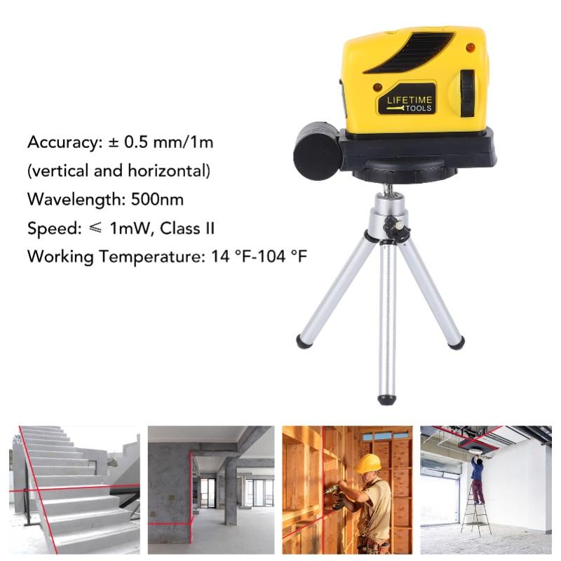 Self Leveling Level Automatic Cross Line Infrared Leveler With Tripod Home Woodworking DIY Tool