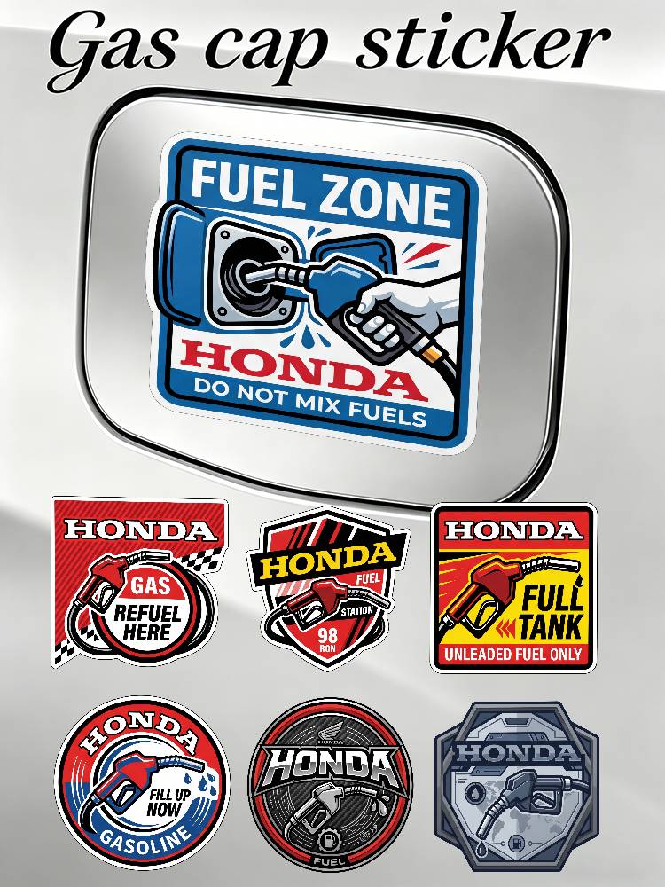 FOR HONDA Universal Fuel Cap Sticker G2 Car Exterior Decorative Decal Waterproof Sticker