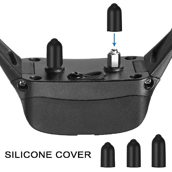 Dog Shock Collar Rubber Tips 12 pcs Training Collar Replacement Silicone Covers Fits Most Brands of Shock Collar (20mm)