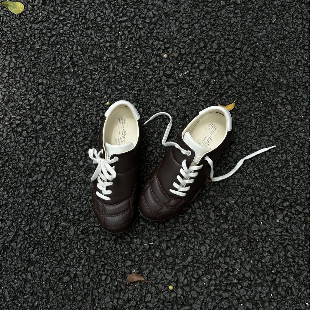 Oblique Lace-up Retro Casual Sports Shoes for Women 2025 New Versatile Football Running Shoes Heightening Ballet Training Shoes for Women