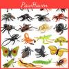 Реалістичний набір ПВХ моделей комах, що включає жуків, метеликів, сонечок, гусениць та інше