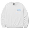 Seupeullaesikodeu Heavy Crew Neck Sweatshirt Melange White - Utopia Blue