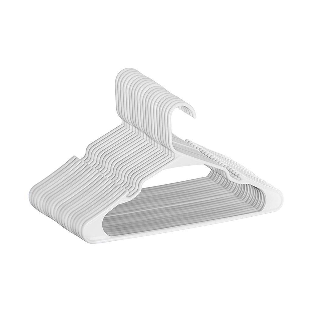 Plastic Clothes Hangers with Side Hooks for Adult Clothing Durable Non-Marking Hanger Suitable for Pants Storage and Closet Organization