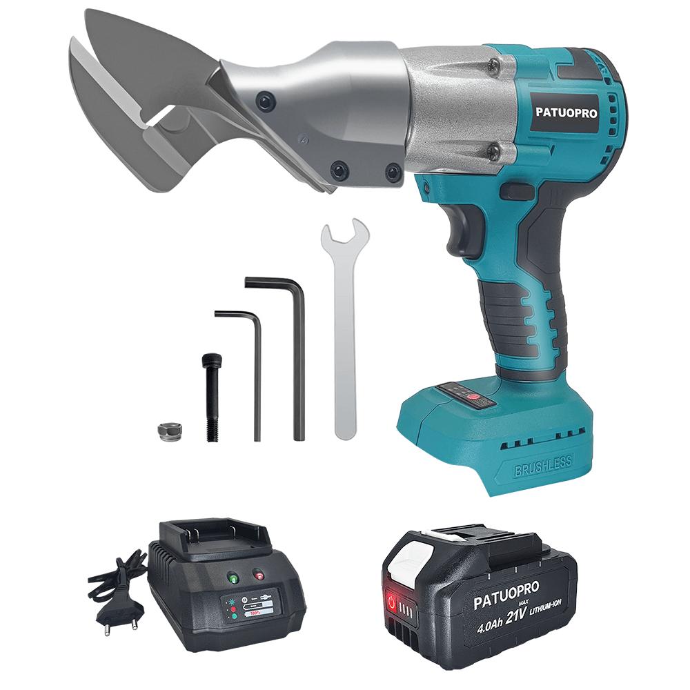 PATUOPRO 300N.m Cordless Electric Iron Scissor Brushless Metal Shear Rechargeable Cutting Power Tool For Makita 18V Battery