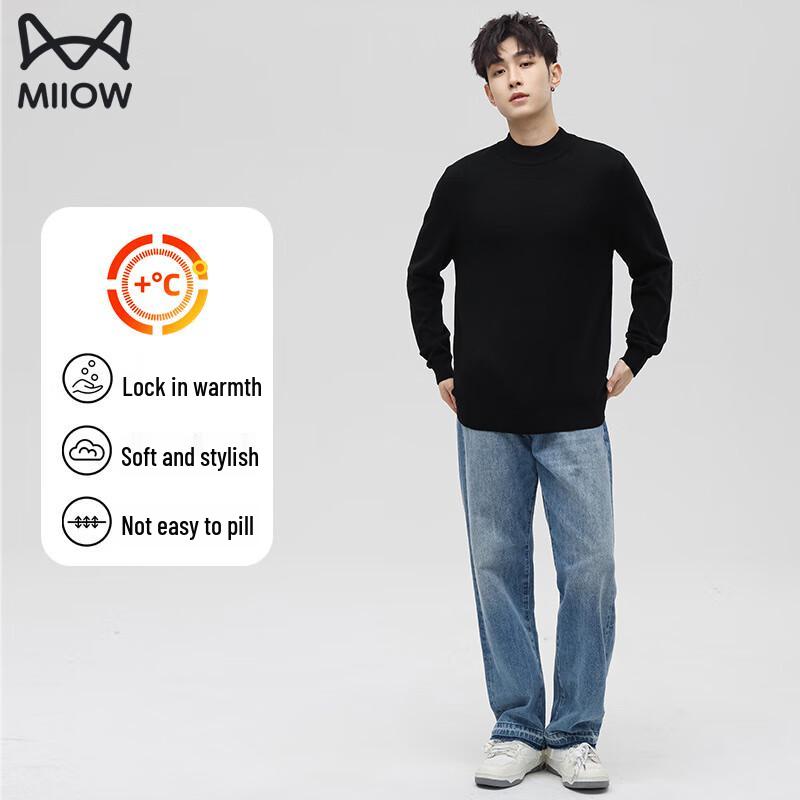 MIIOW Men's Autumn/Winter Round Neck Knit Sweater
