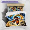 Goku 3pcs Bedding Set Duvet Cover Closure Includes 1 Duvet Cover & 2 Pillowcases for All Seasons Bedroom Home Dorm Decor
