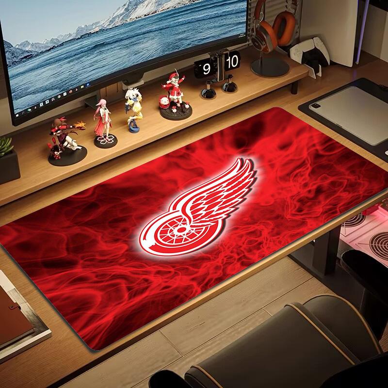Detroit Red Wings Color Mouse Pad Large Gaming Table Cushion Non-slip Laptop Tablet Big Mousepad XXL Mat Mini PC Playmat With Lock Edge