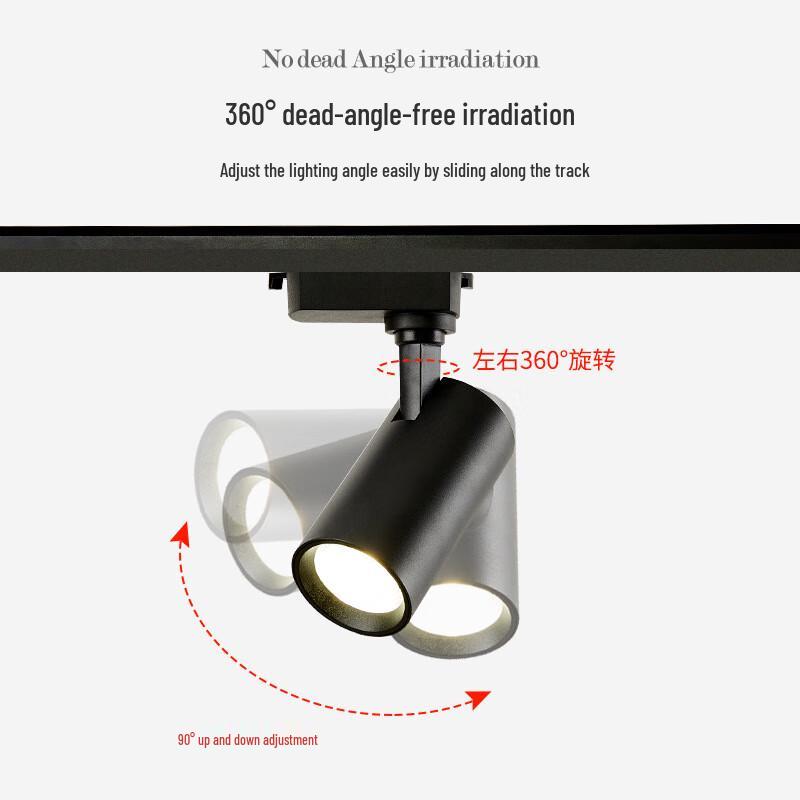 NuFeng 40W LED Track Spotlight, 3000K Warm White