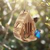 Teardrop Shaped Hanging Butterfly Feeder Rustic Insect Feeder House  Outdoor Garden Use