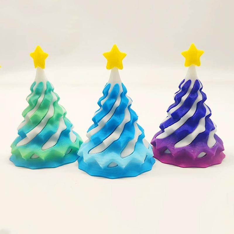 3D Printed Christmas Tree Christams Decoration Desk Ornament 3D Printed Figure Christams Gift for Guestd Home Decorations