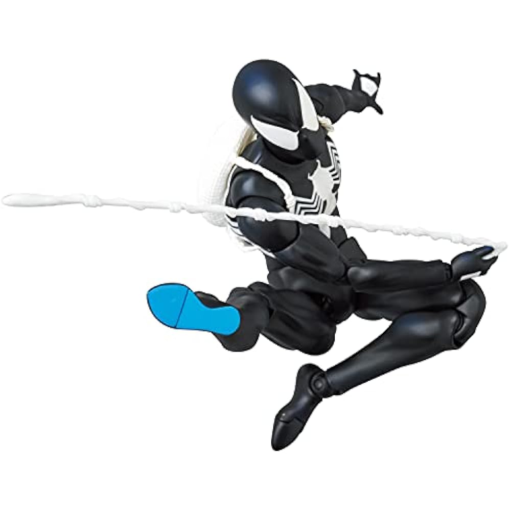 MAFEX No.147 SPIDER-MAN BLACK COSTUME SPIDER-MAN BLACK COSTUME COMIC Ver. Painted action figure w...