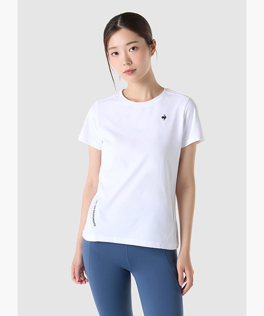 LECOQ Uni Light Venture Regular Fit Dual Flex Essential Short Sleeve T-Shirt - White (Qq313Ers72) (A Type)