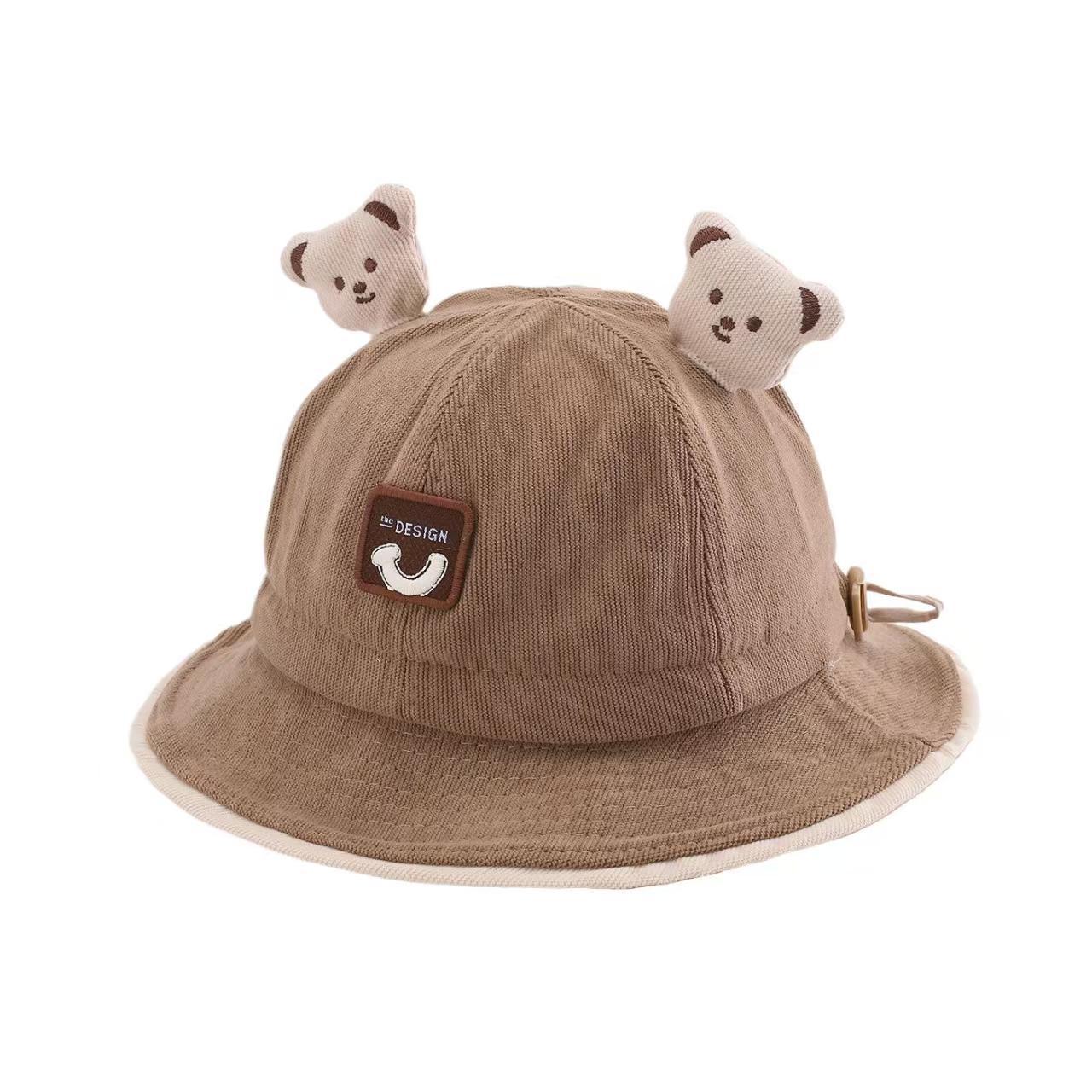 

Infant Sun Protection Bucket Hat - Cute, Thin, and Warm for Spring & Autumn One Size хаки