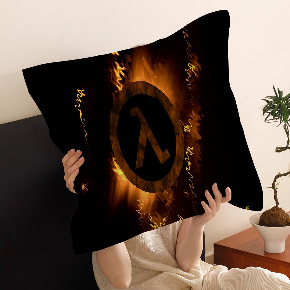 Spiel Half Life Kissenbezug Polyester Sofakissen Dekorative Wurfkissen Heimdekoration Kissenhülle
