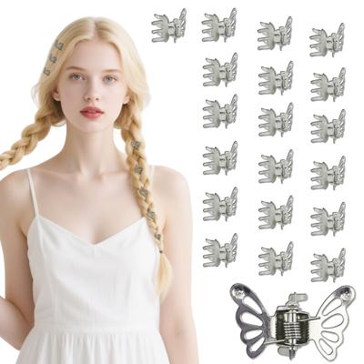 20 Pcs Floral Hair Clips Small Metal Snap Clips Cute Hair Accessories for Women Teens