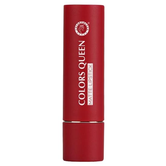 Colors Queen Lippie Creamy Matte Lipstick | Single Swipe Application, Long Lasting | Lightweight Lipstick for Women (05 - Hot Red, 5g)