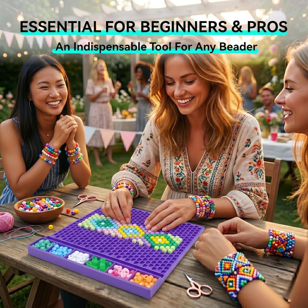 Peyote Stitch Pattern Horsehair Bead Planning Board, Suitable for 6x9mm Horsehair Beads, Perfect for Visualizing Complex Bead Designs (3 Pieces)