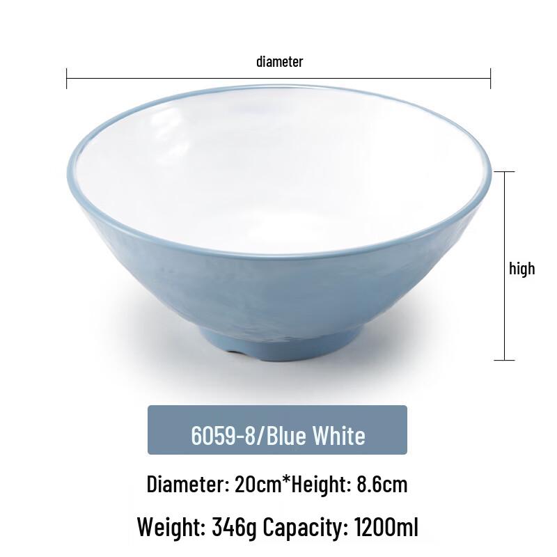 Chinese Style Melamine Noodle Soup Bowl