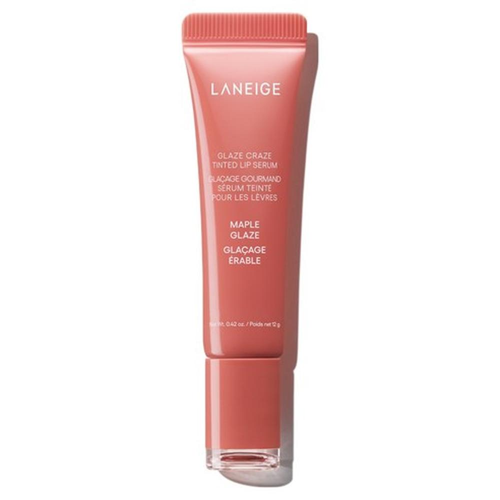 Laneige Glaze Craze Tinted Lip Serum 12g - Maple Glaze - Hydrating Glossy Lip Care, Korean Maple Glaze