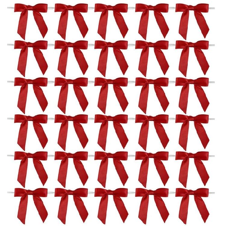 Pack of 50pcs Bowknot Ribbon Gift Wrapping And Party Decoration Multiple Color Reusable Marker Tool for Various Themes